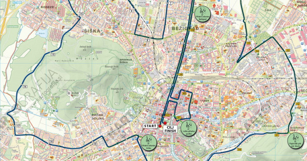 Music ensembles on the half marathon and marathon route