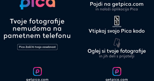 Pridobi svoje fotografije s Pica tehnologijo