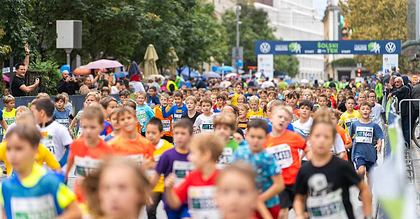 The Volkswagen 27th Ljubljana Marathon was opened by young runners