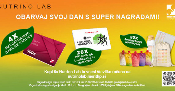 Nutrino LAB podarja startnino za NLB Ljubljanski maraton