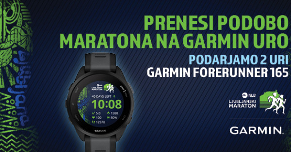 Prenesi podobo #LJMARATON na svojo Garmin uro