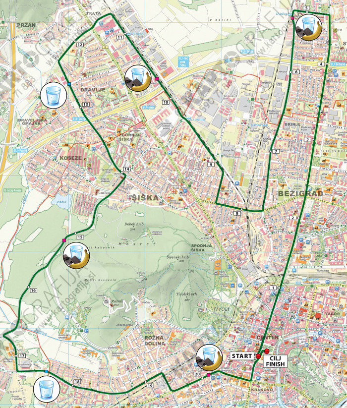 Okrepčevalnice in vodne postaje